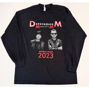 Depeche Mode Momento‎ Mori Tour Long Sleeve Shirt Size Large